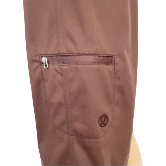 Lululemon Brown Outdoor Long Short Women Size 4 - Picture 13 of 15